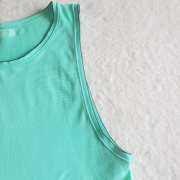 Victoria Secret VSX Sport Sleeveless Loose Fit Teal Green Active Tank To SZ S/P - Picture 7 of 13
